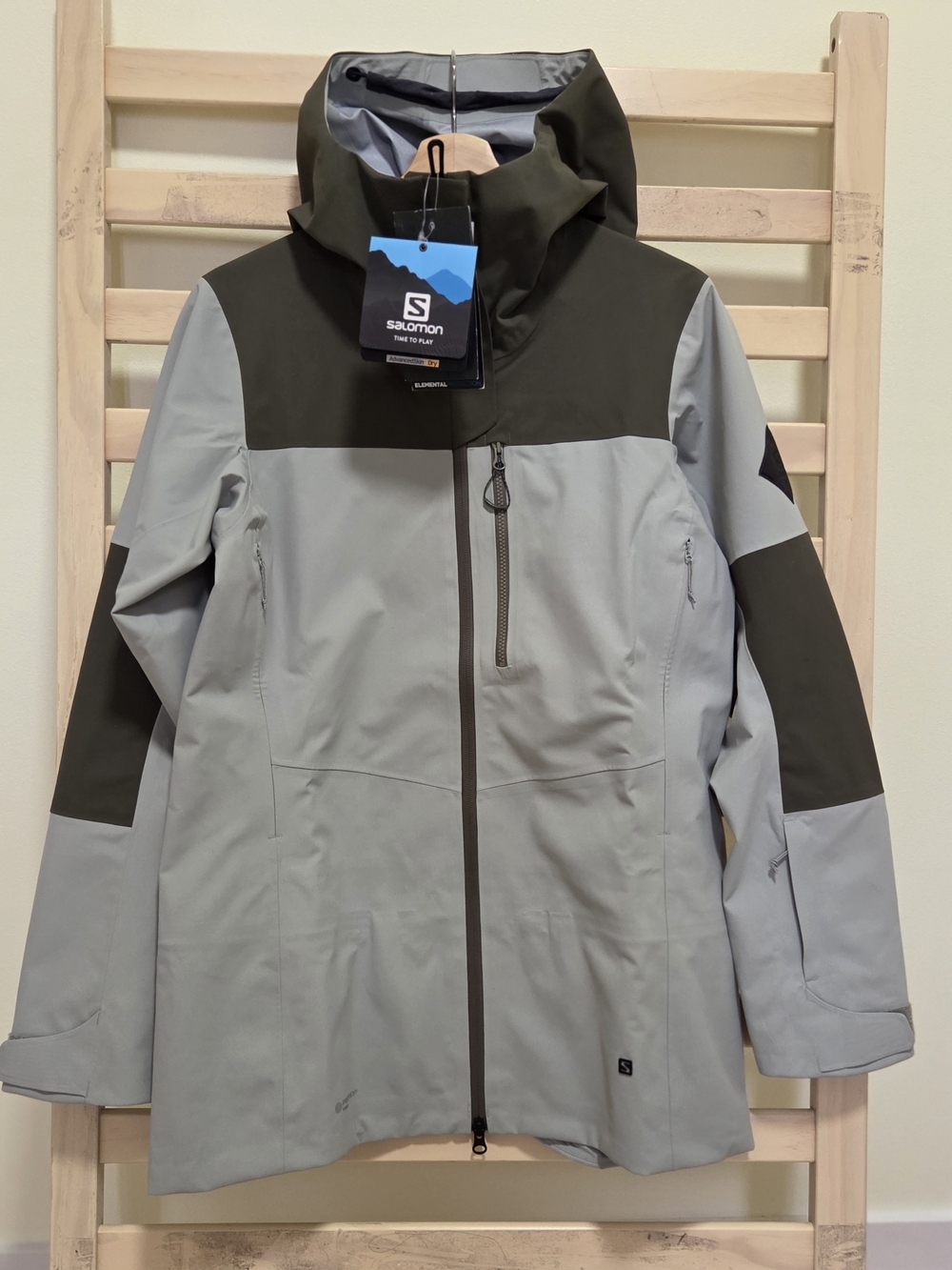 Salomon Stance 3L - Ski Jacket Size Medium Gore-Tex Wrought Iron